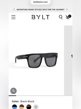 BYLT Basics Black Sunglasses Men